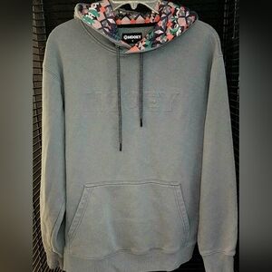 Hooey Men's Gray Hoodie with Patterned Hood
